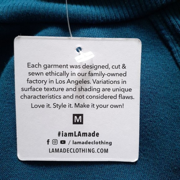 NWT LAmade Brandy Sweatshirt Teal  Size M - Picture 10 of 11